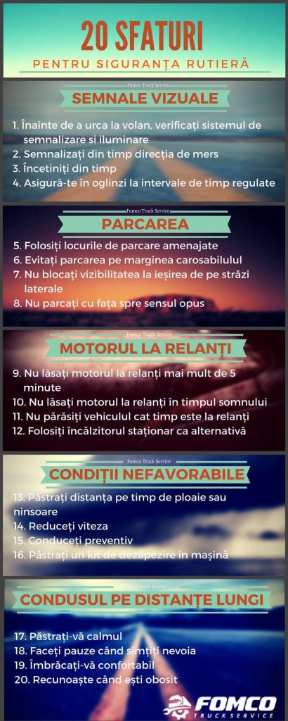 20 Sfaturi pentru Siguranța Rutieră