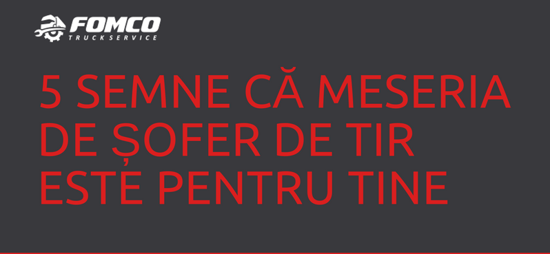 5 semne că meseria de șofer de camion este pentru tine – [INFOGRAFIC]